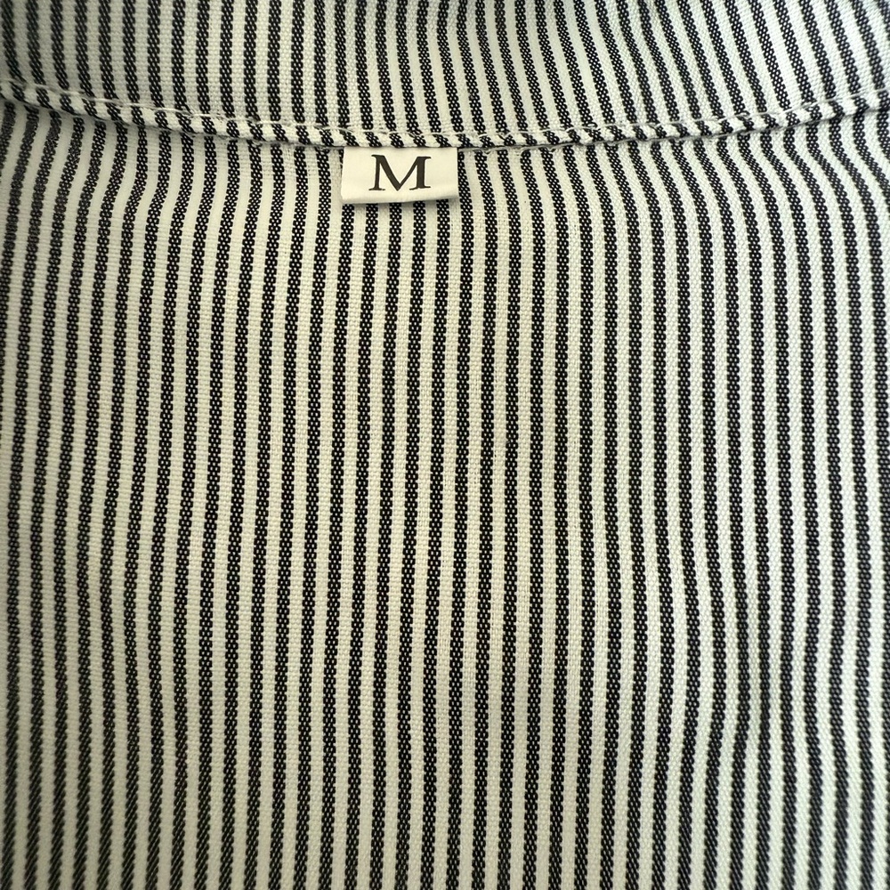 Oversized Button-Down Smocked Cuff Tunic Top - Picture 8 of 11